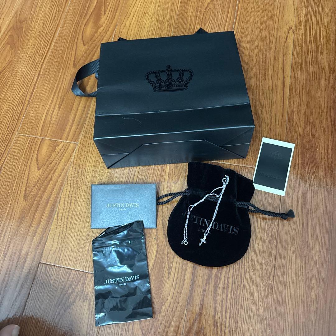 JUSTIN DAVIS シルバー クロスネックレス