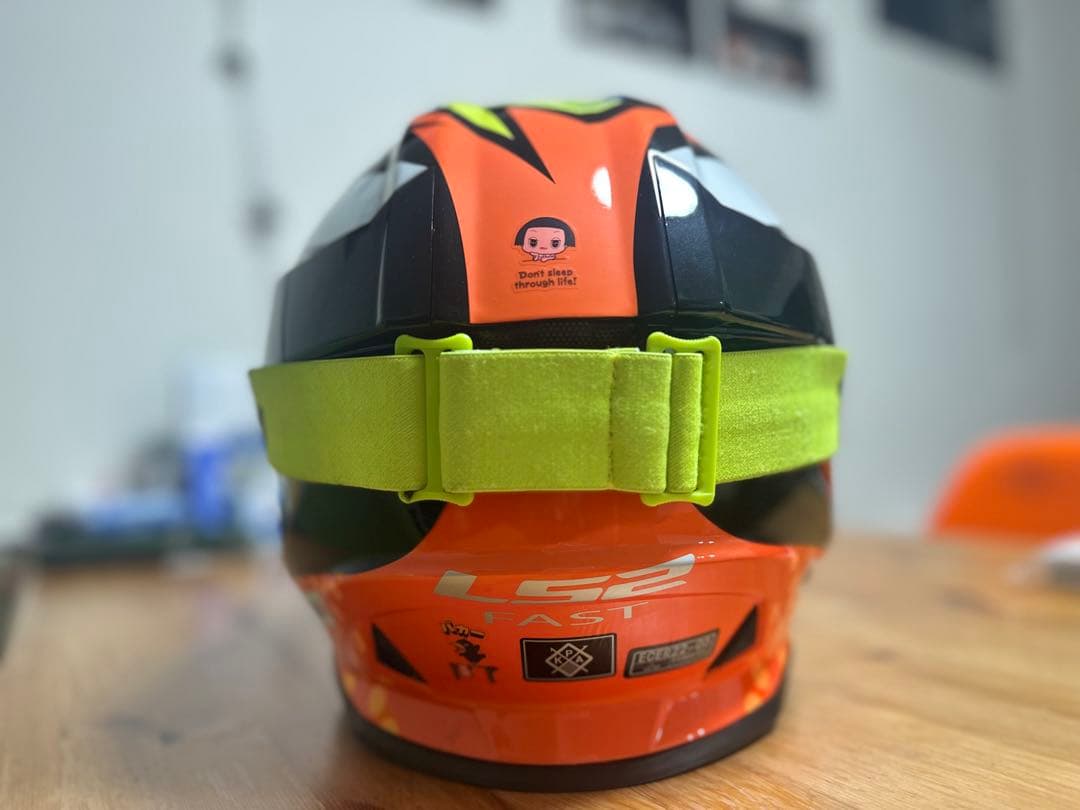 LS2 AS1 ジェットヘルメット イエロー・オレンジ