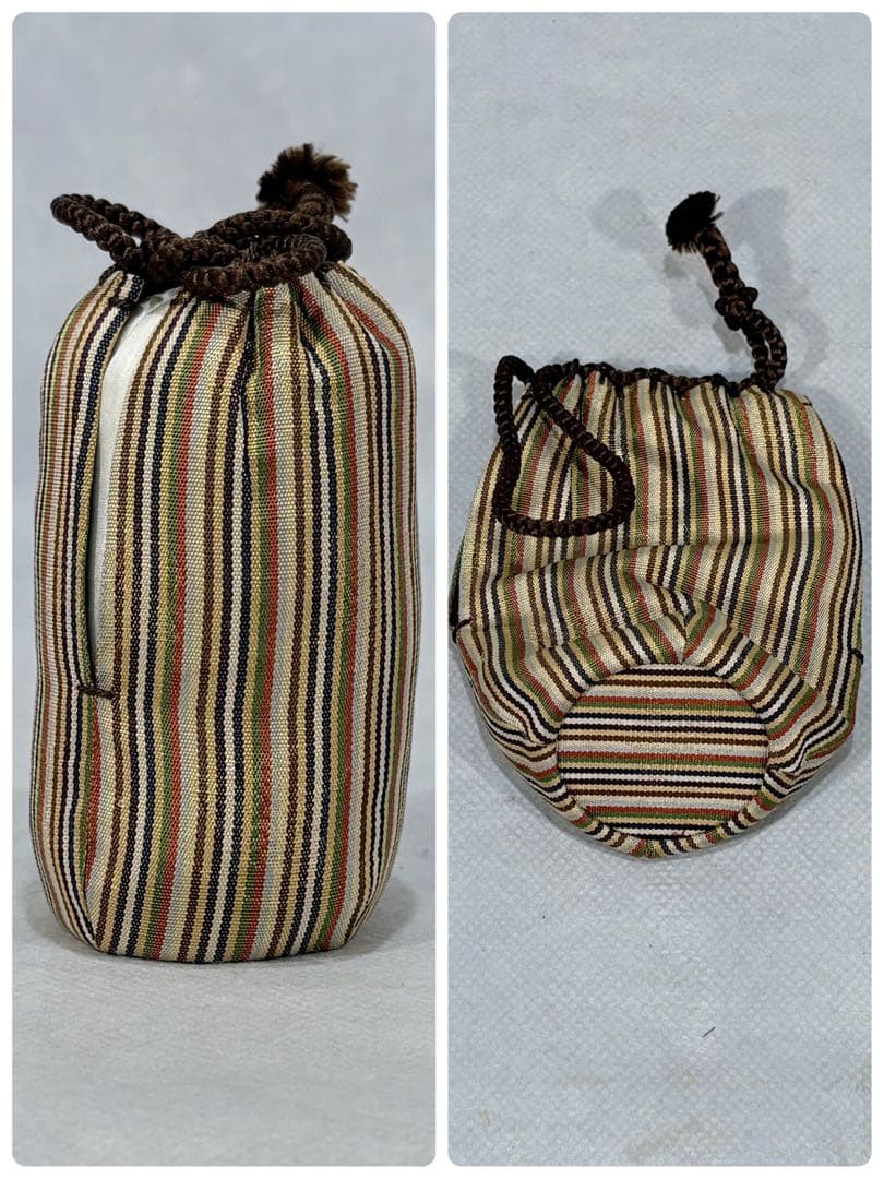 加藤弥右衛門作　黒織部茶入　美品　共箱　茶道具　送料込