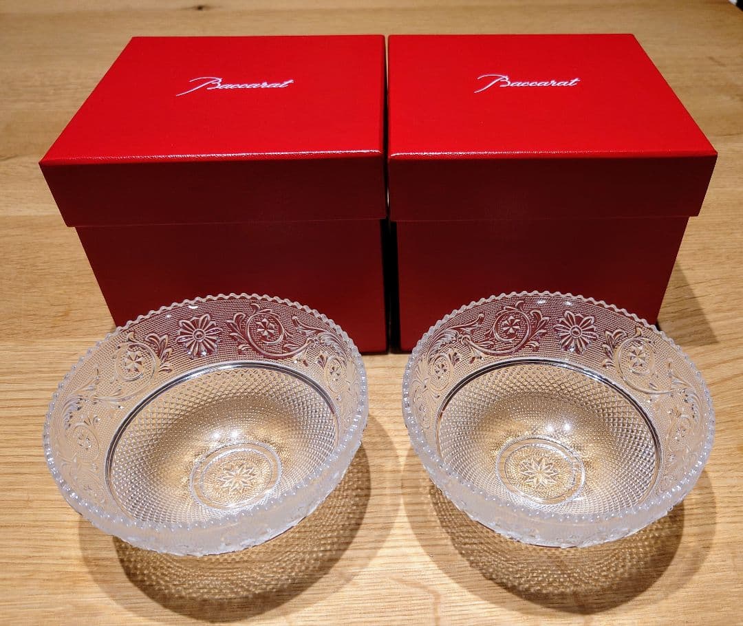 Baccarat クリスタルガラス ボウル 2個セット