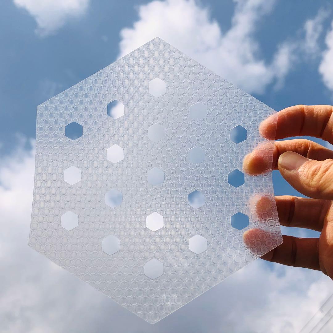 【新作穴あきver. 】即発送！66枚(ハーフ12枚)ホワイトホールデッキパッド