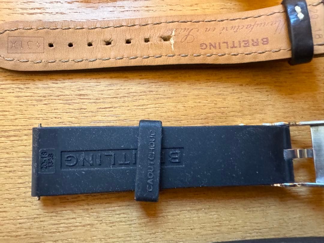 BREITLING ベルト　カーフ　ラバー 使用少なめ　ブライトリング