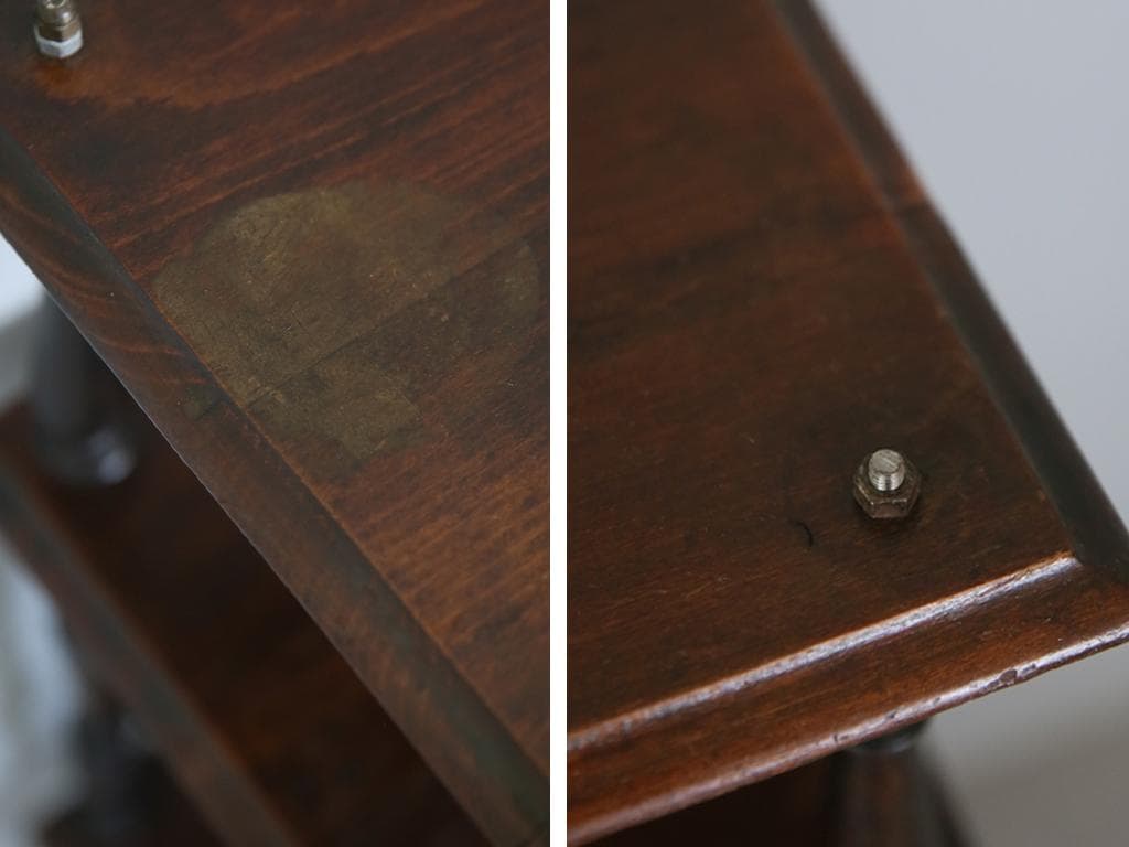 フランスアンティーク木製ミュージックシェルフ/本棚/オープン飾り棚(90-226