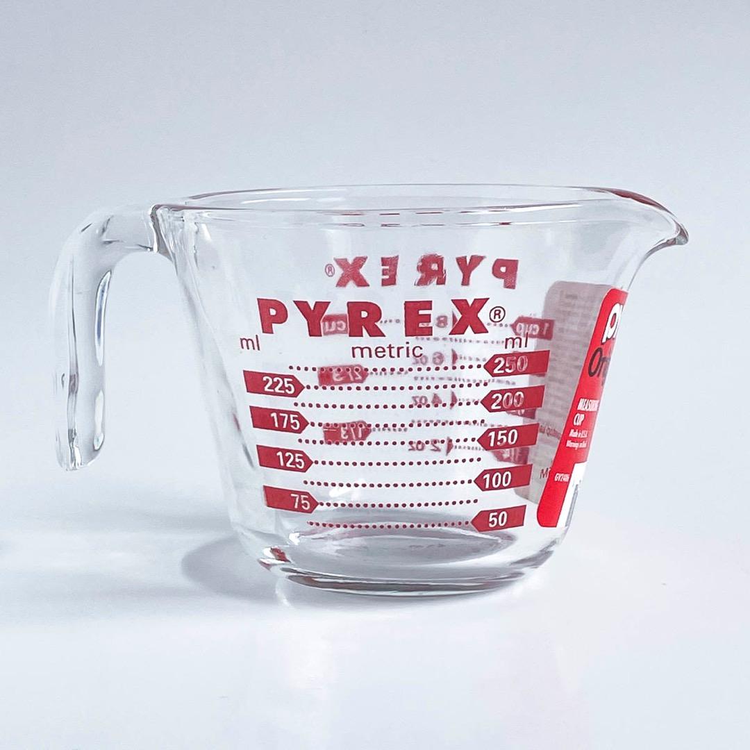【デッドストック】旧ロゴ パイレックス計量カップ 250ml／1L 2個セット