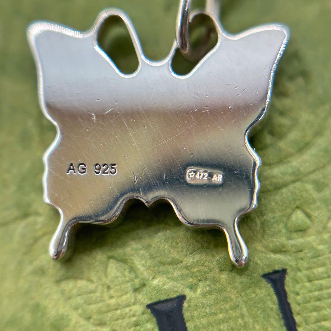 美品　グッチ　ハート　バタフライ　ブレスレット　シルバー　925