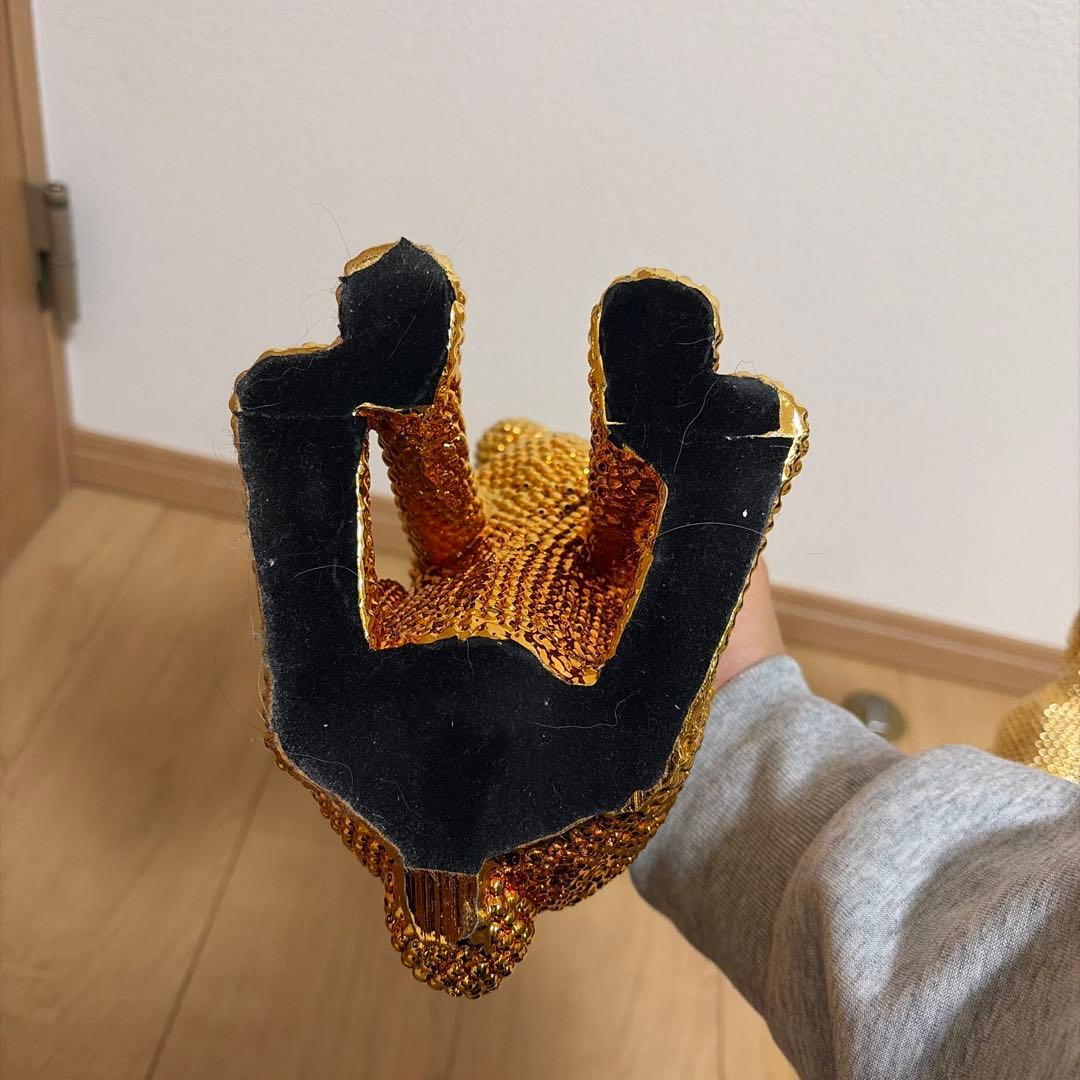 金色ウサギの置物2体セット