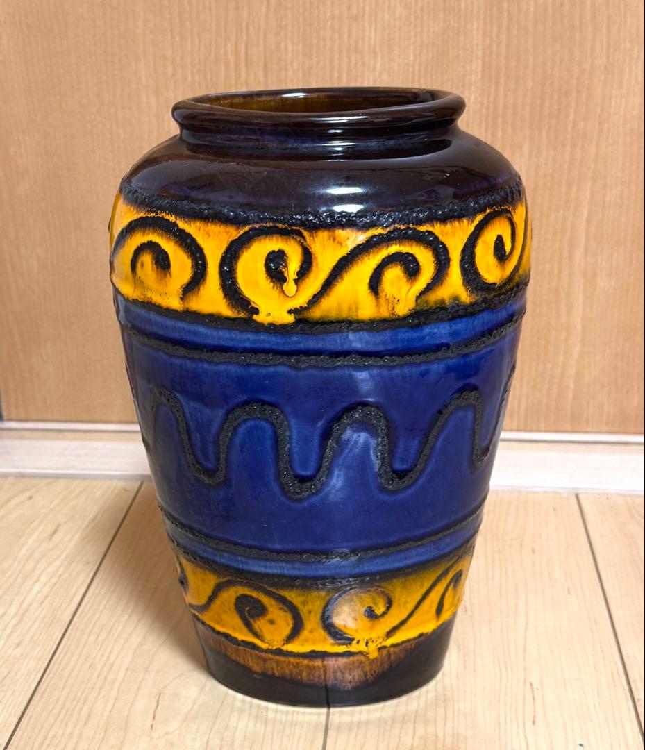 西ドイツ製　fatlava 花器　ファット・ラヴァ フラワーベース　スタンド