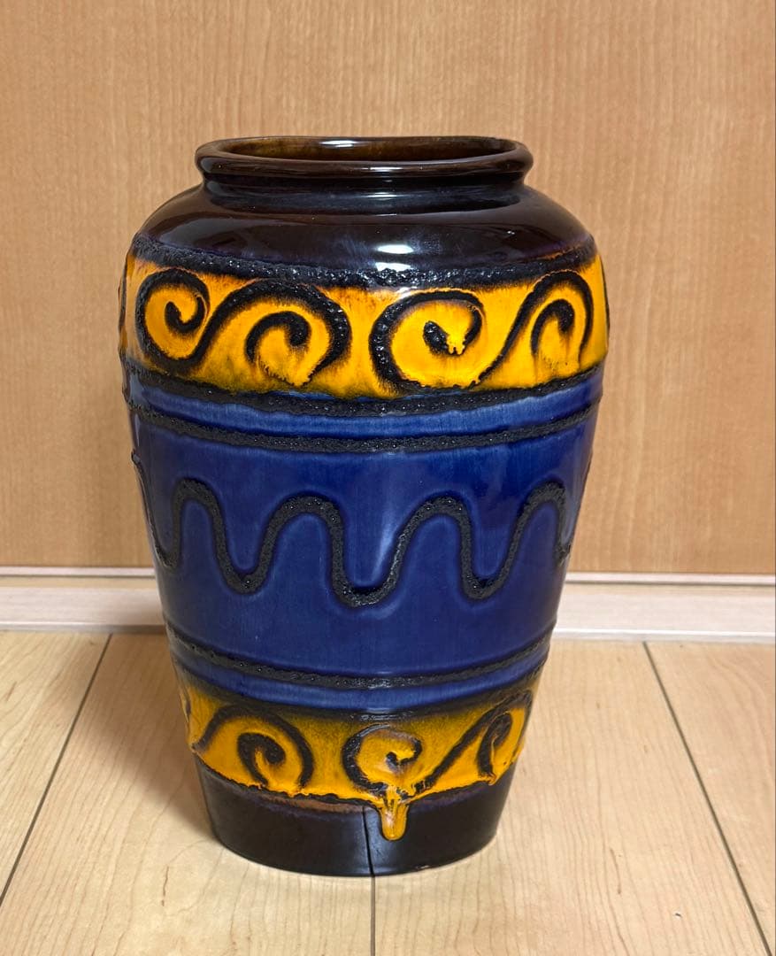 西ドイツ製　fatlava 花器　ファット・ラヴァ フラワーベース　スタンド