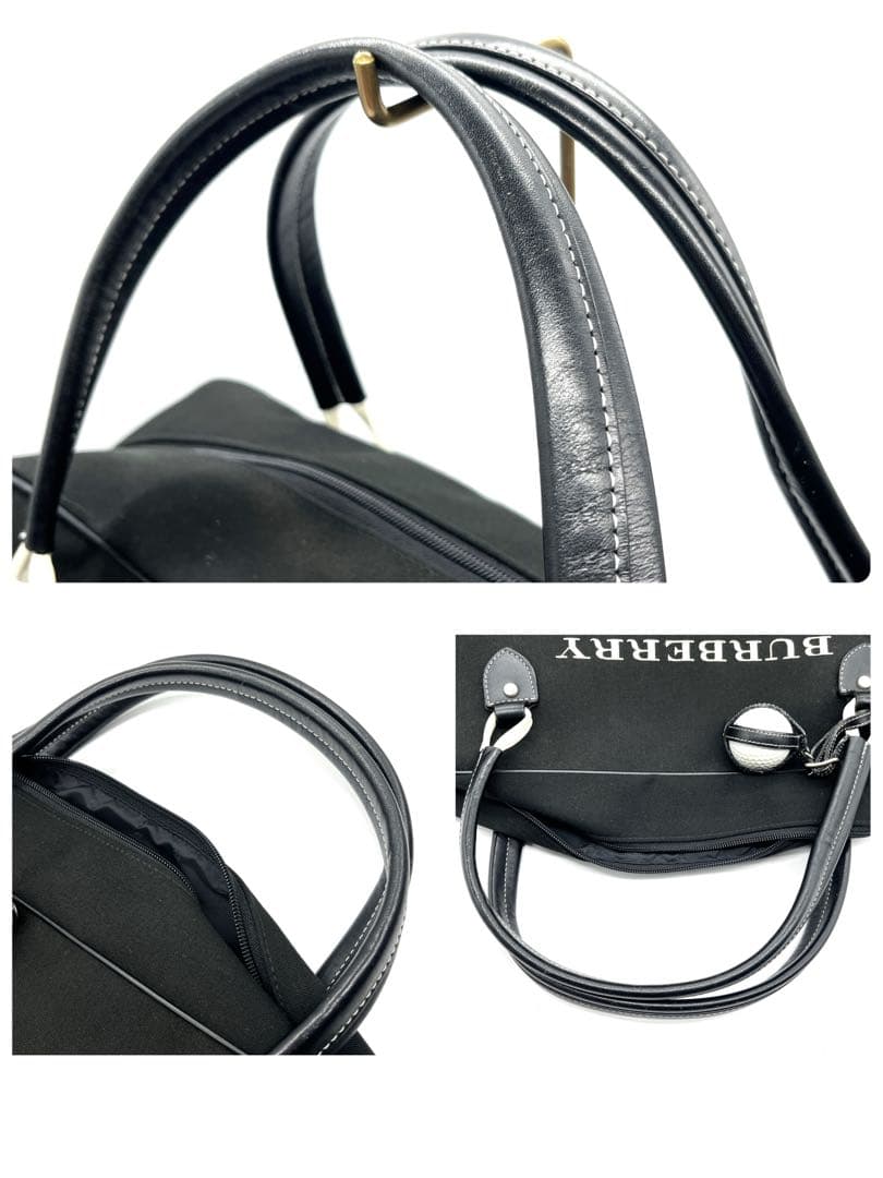 【極美品 未使用級】バーバリー ゴルフ チェック ボストンバッグ