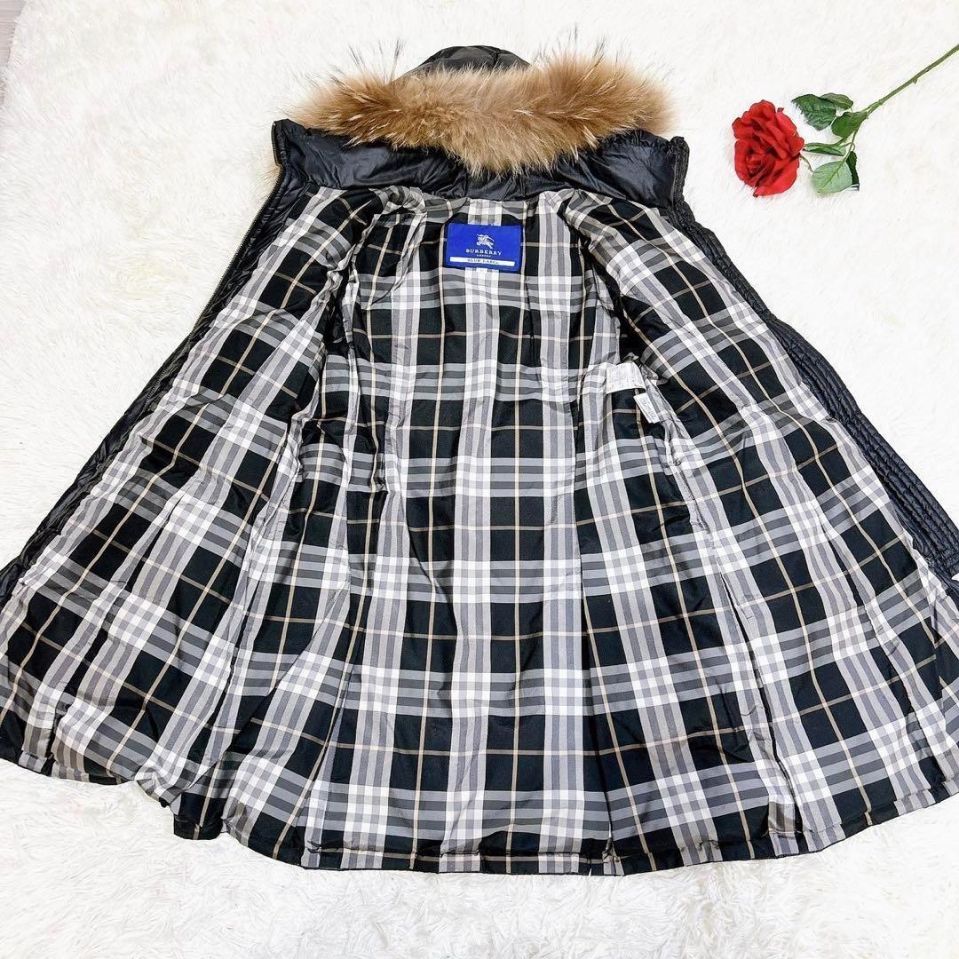 美品✨　バーバリーブルーレーベル　ダウンコート　ダウンジャケット　ブラック　黒
