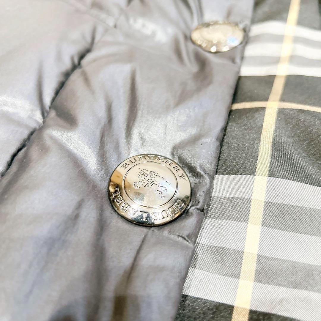 美品✨　バーバリーブルーレーベル　ダウンコート　ダウンジャケット　ブラック　黒