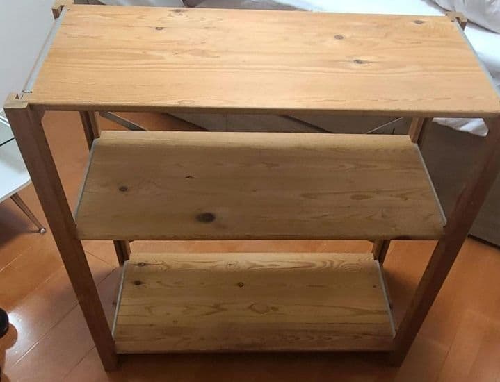 にっく　無印良品 パイン材ユニットシェルフ 86cm幅