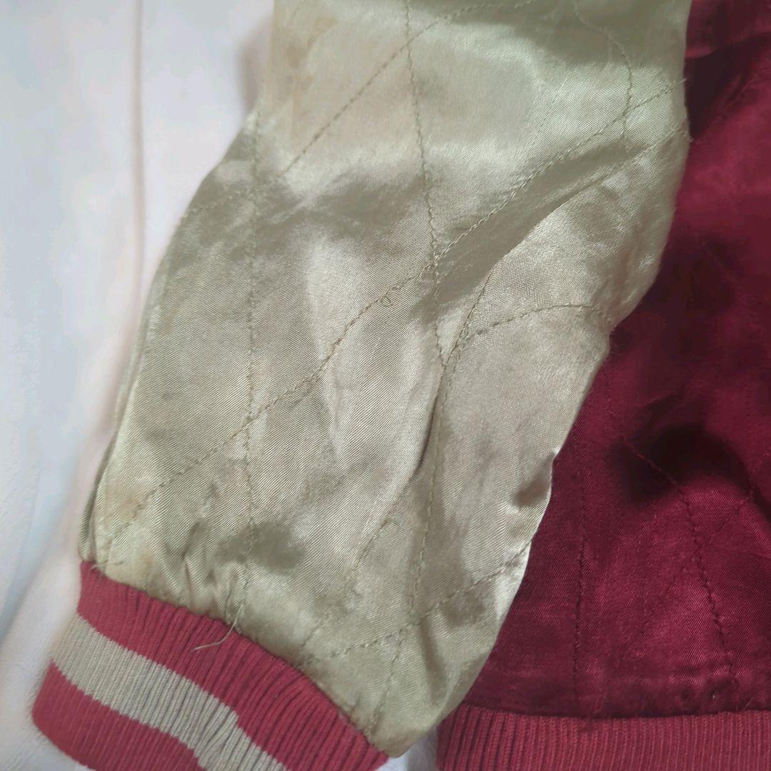 花旅楽団　スカジャン　リバーシブル　ドクロ　和柄　光沢文字