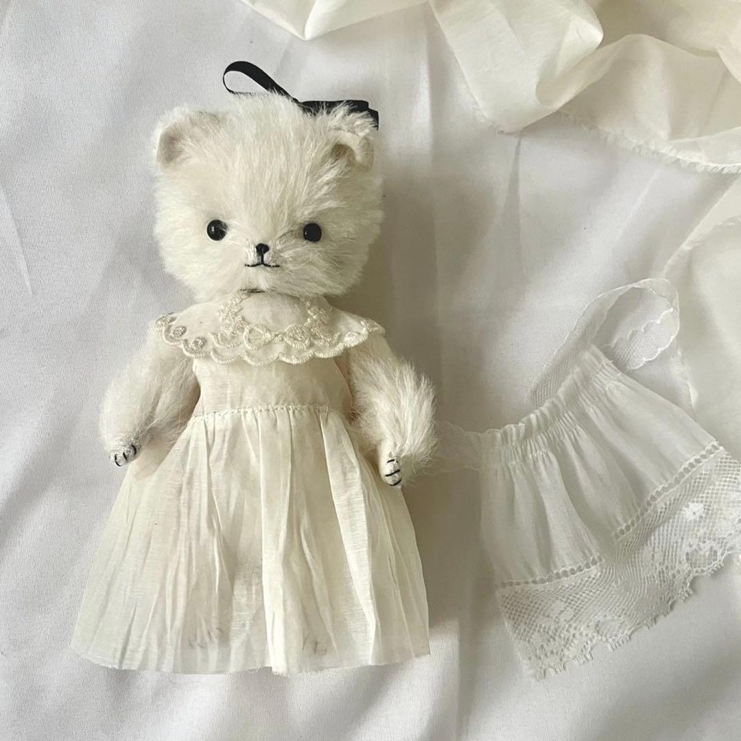 優しい白熊さん テディベア アーティストベア 海外作家様 ハンドメイド くま