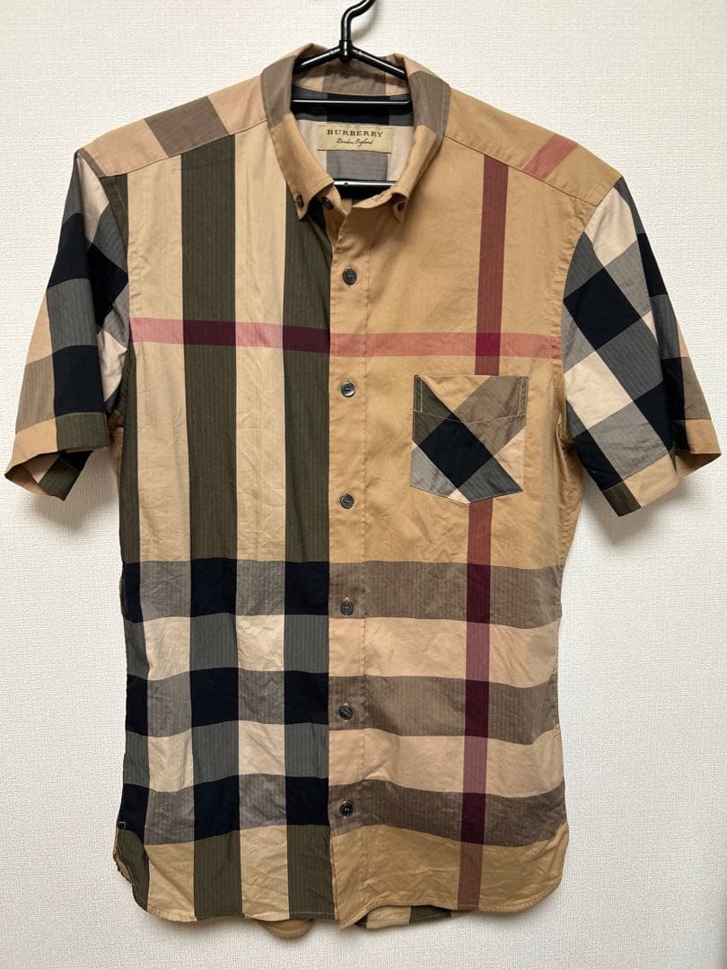 早い者勝ち！BURBERRY チェック柄 半袖シャツ　メガチェック