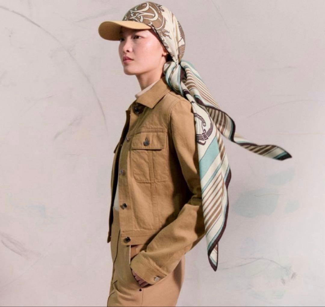 エルメス　カシミアシルク　トライアングルジェアン　2025ss