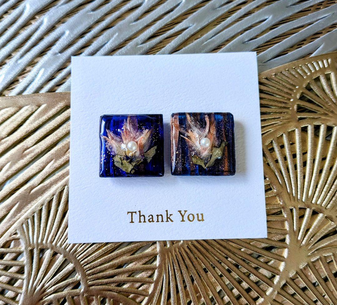 はたはたページ②シー陶器イヤリング1点物♡