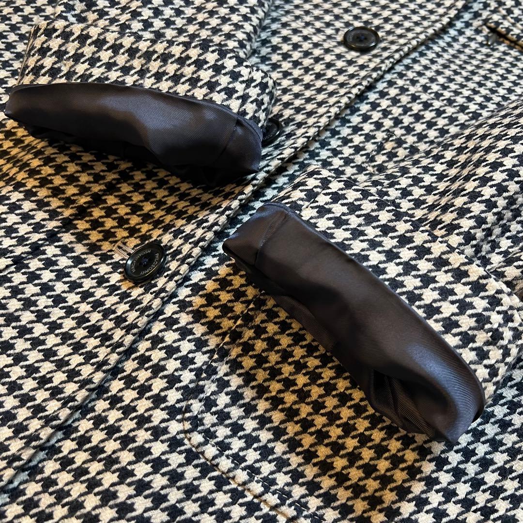 美品✨ マッキントッシュ ステンカラーコート 千鳥柄 38上品