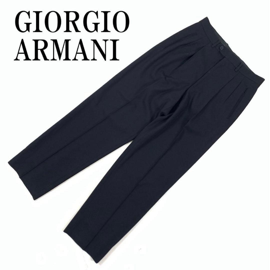 90s giorgio armani スラックス　ブラック