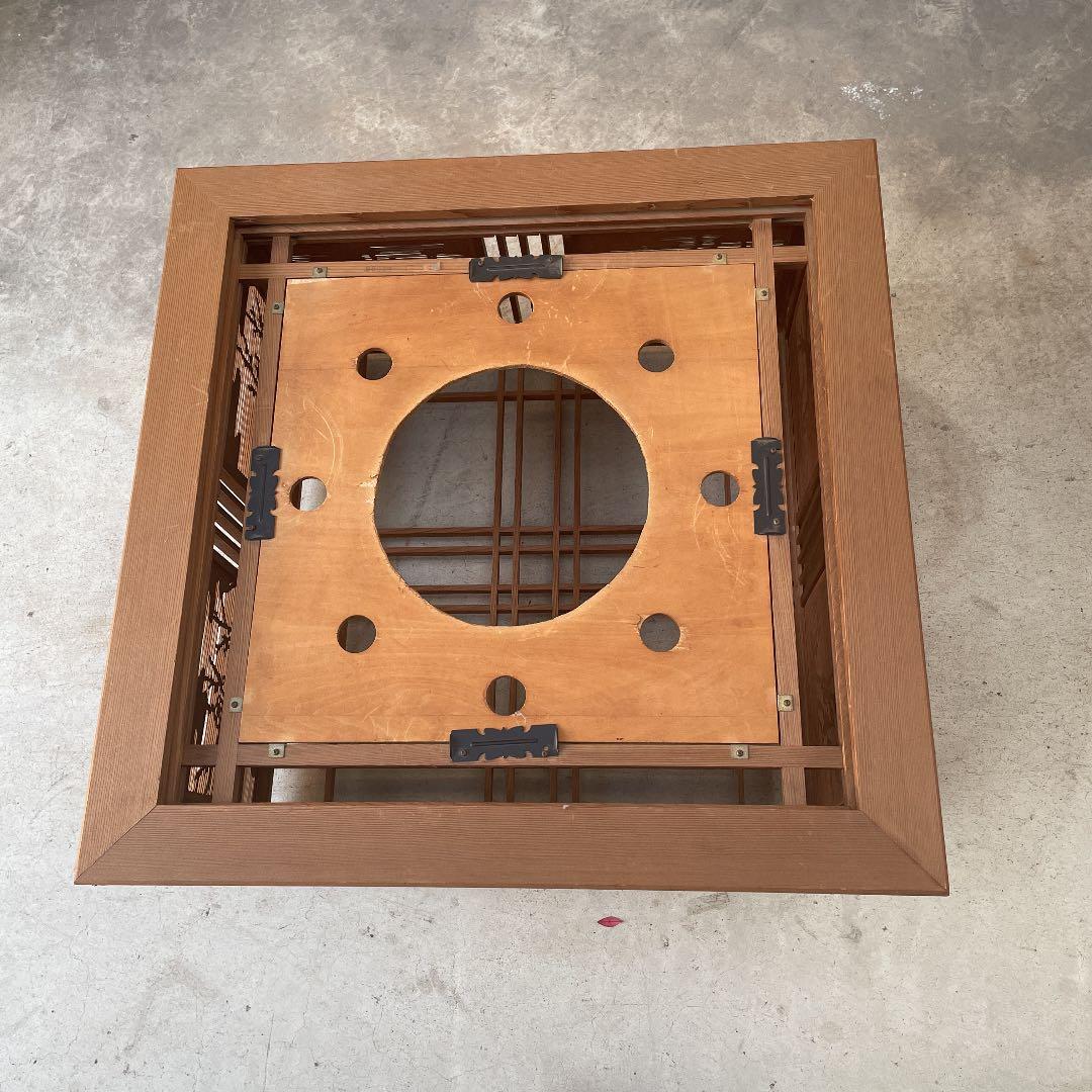 照明の傘　桐の手作り