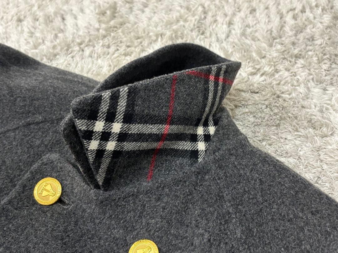 極美品✨バーバリーズ カシミヤ混 ダブルフェイス ロングコート 金ボタン