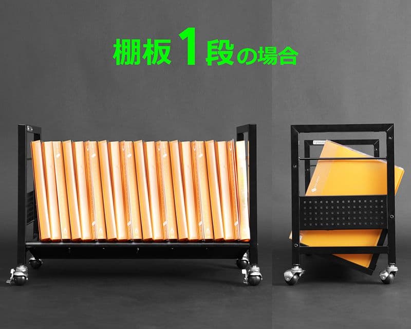 【ric】Bauhutte デスク下ワゴン BHS-700U-BK