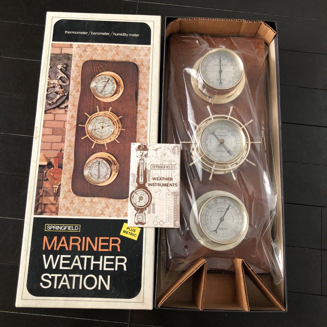 インテリア時計 SPRINGFIELD MARINER WEATHER STATION TRIO