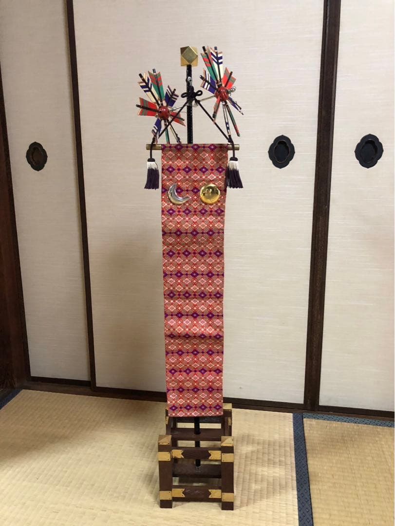 五月人形　端午の節句　鯉のぼり　矢車付のぼり旗