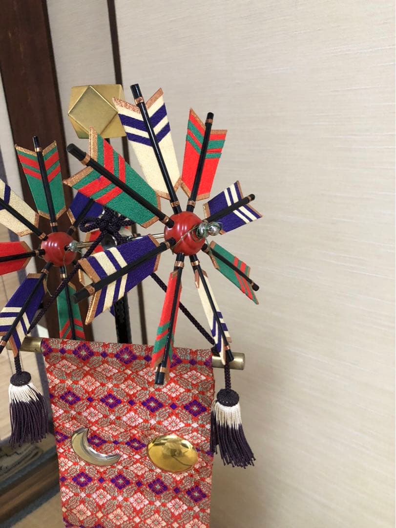 五月人形　端午の節句　鯉のぼり　矢車付のぼり旗