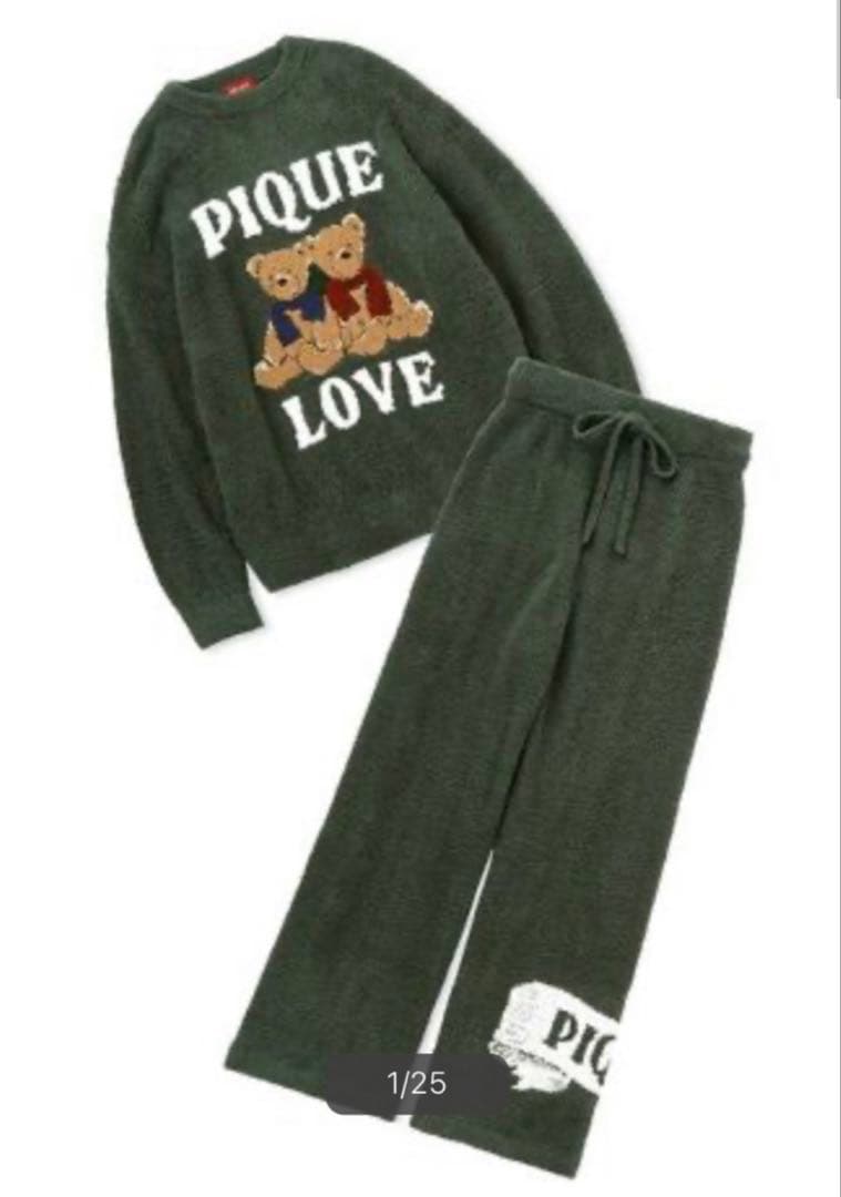 【HOLIDAY】ベアジャガードプルオーバー＆ロングパンツSET