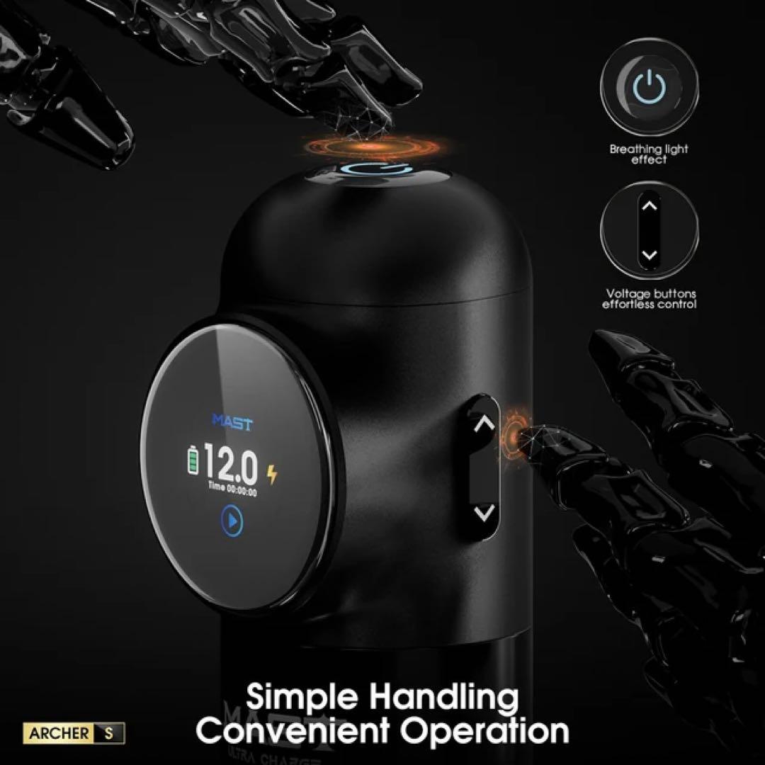 ★ワイヤレスタトゥーペン★新型マストアーチャーS 超高速充電　アートメイク／練習