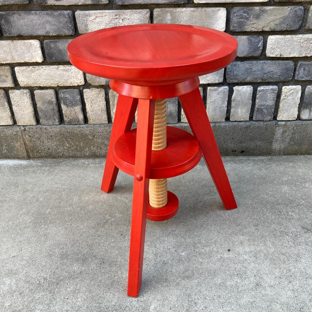 スツール❤ アフタヌーンティ 【レッド 超希少】 回転調節式 入手困難