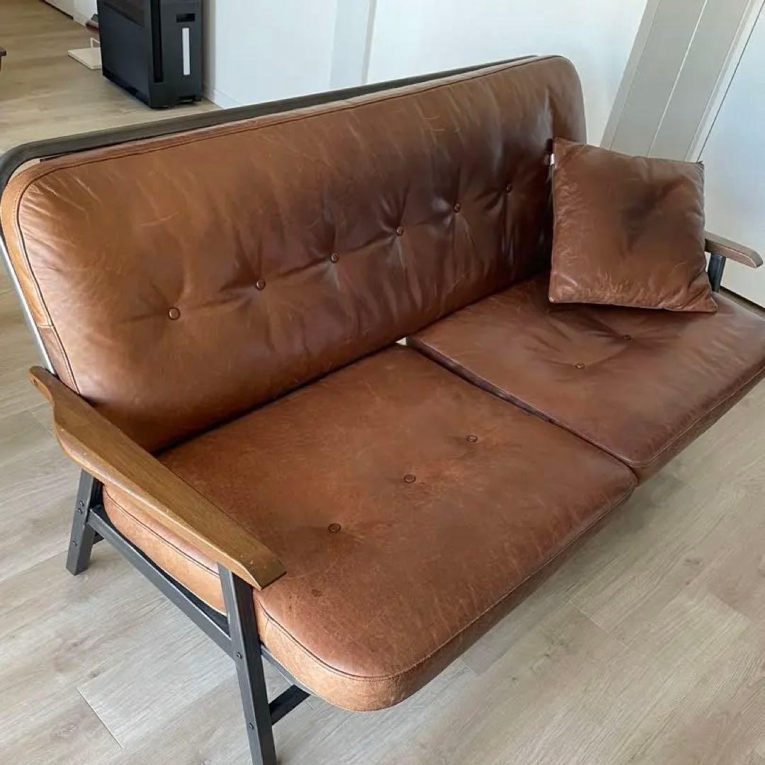 【貴重】アクメファニチャー GRANDVIEW SOFA （クッション付）