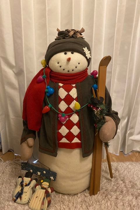 冬の飾り　雪だるま(スノーマン)置物