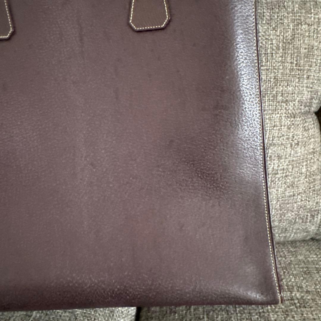 PRADA ブラウン レザートートバッグ