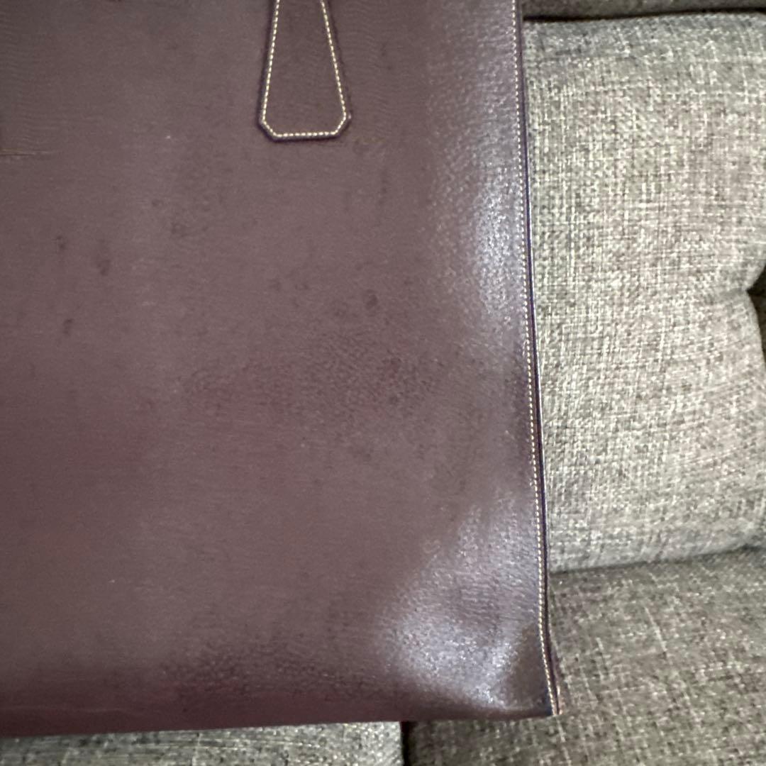 PRADA ブラウン レザートートバッグ