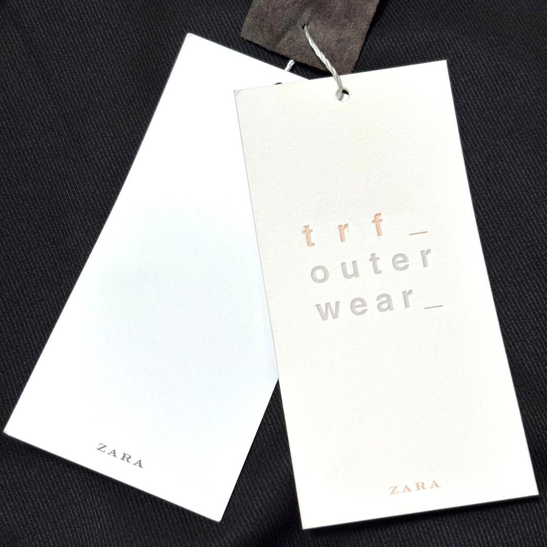 新品タグ付 ZARA ザラ 本革 レザーライダースジャケット M ブラック