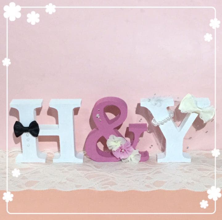 八木ちゃん様確認用♡ウエディングバージョン・イニシャルオブジェ