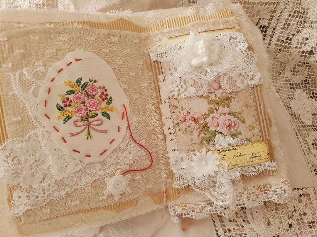 Junkjournal*コラージュジャーナル『春の天使』