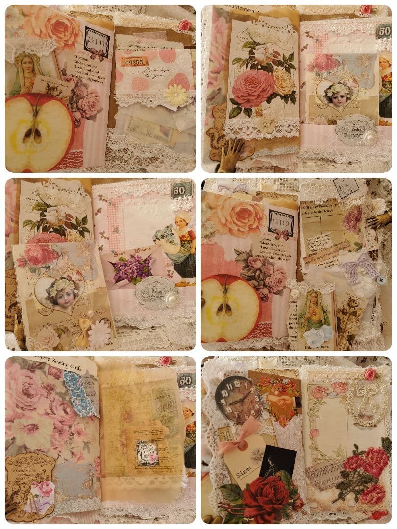 Junkjournal*コラージュジャーナル『春の天使』