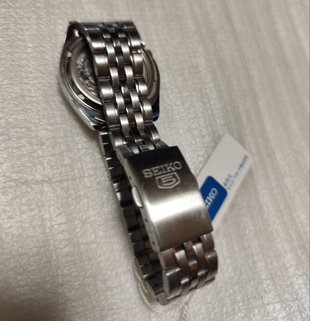 SEIKO 5 自動巻き時計 シルバー