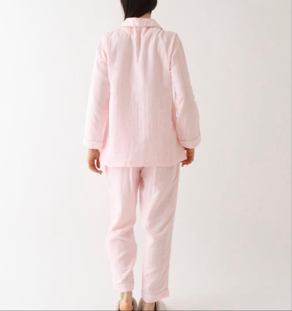 マシュマロガーゼパイピングレディスパジャマ　Lサイズ