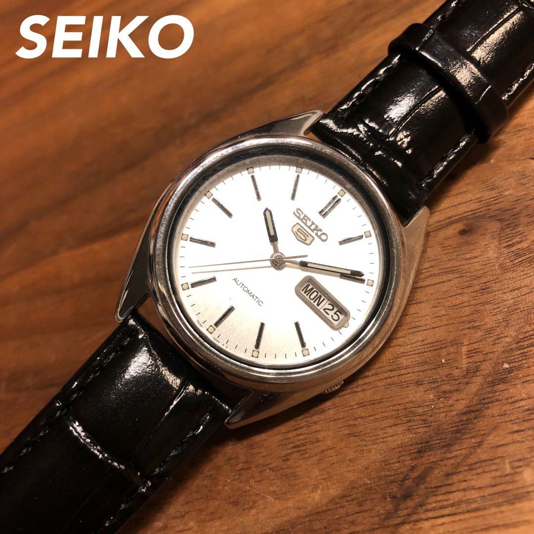 【SEIKO】セイコー5 シルバー文字盤