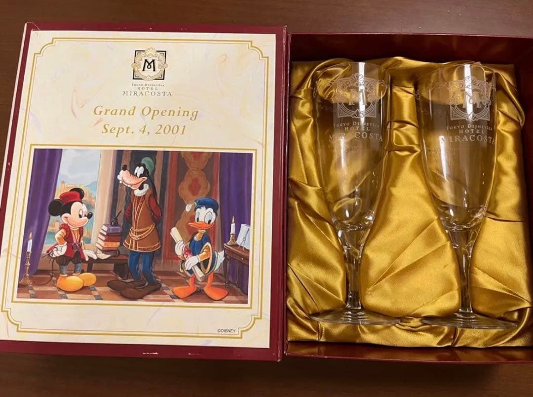 【新品未使用】ホテルミラコスタ オープニング記念 ペアグラス 非売品