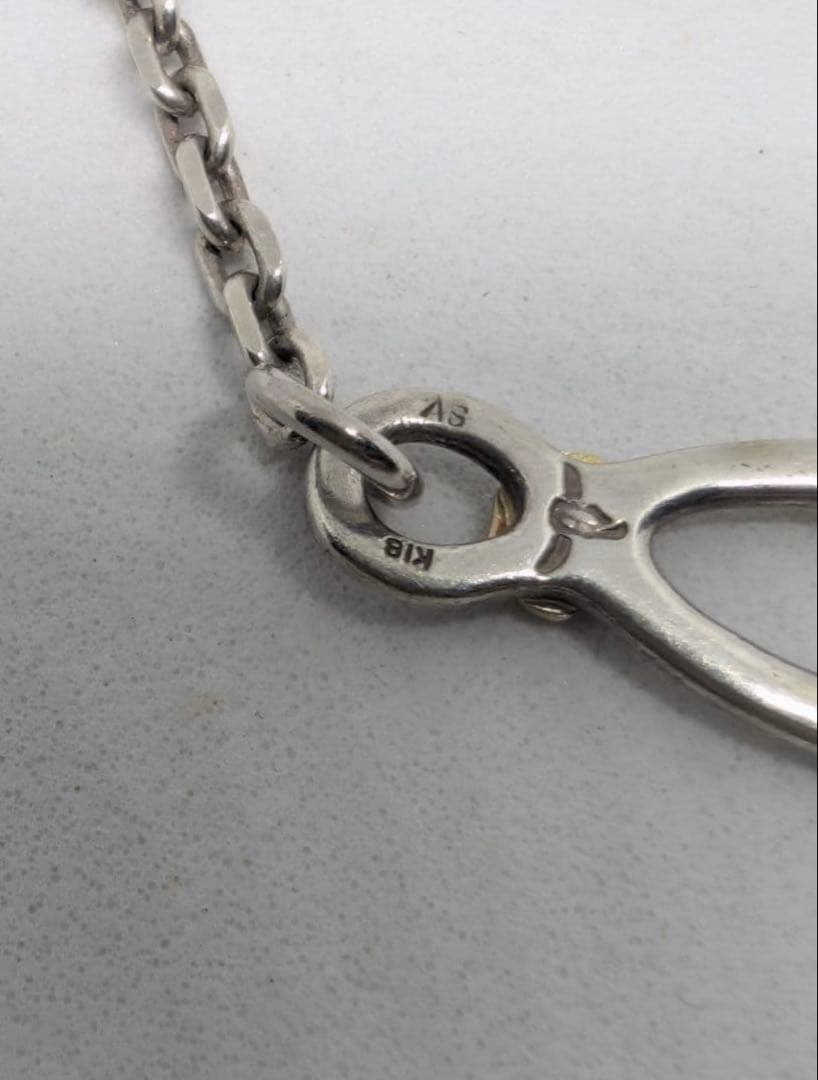 TADY&KING OLDフックSV K18ローズメタル　細角チェーン