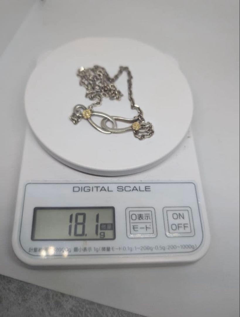 TADY&KING OLDフックSV K18ローズメタル　細角チェーン