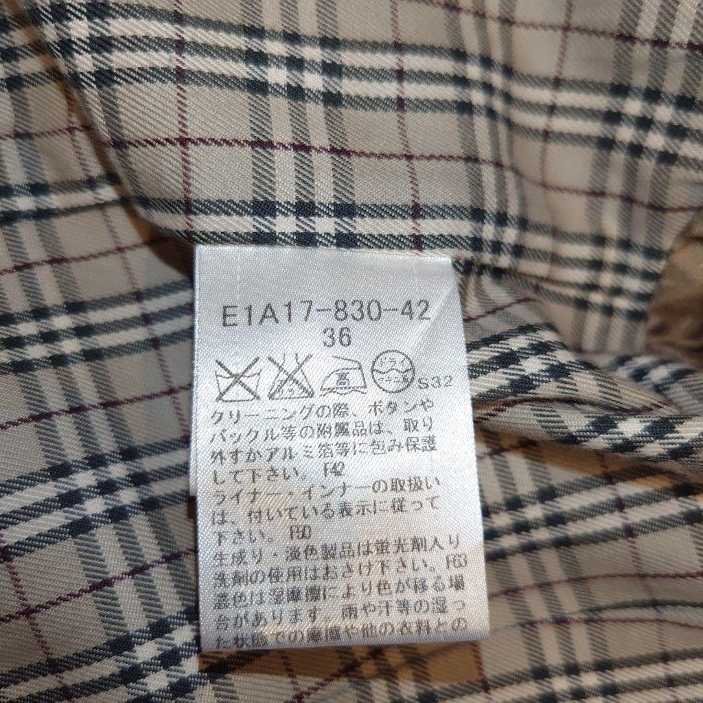 バーバリーブルーレーベル　トレンチコート　ノバチェック　ライナー　2way　S