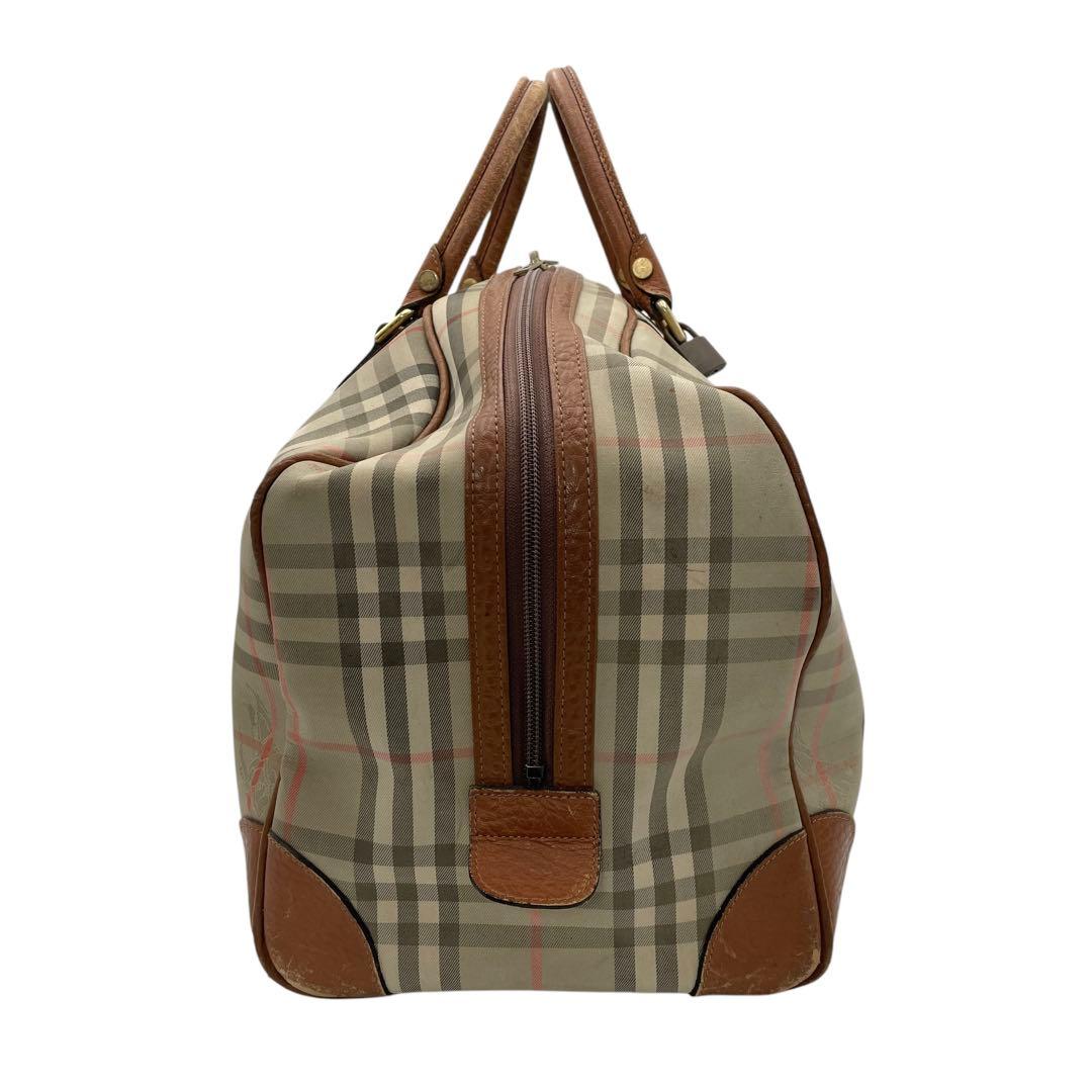 Burberry バーバリー ノバ チェック ボストン バッグ 大容量