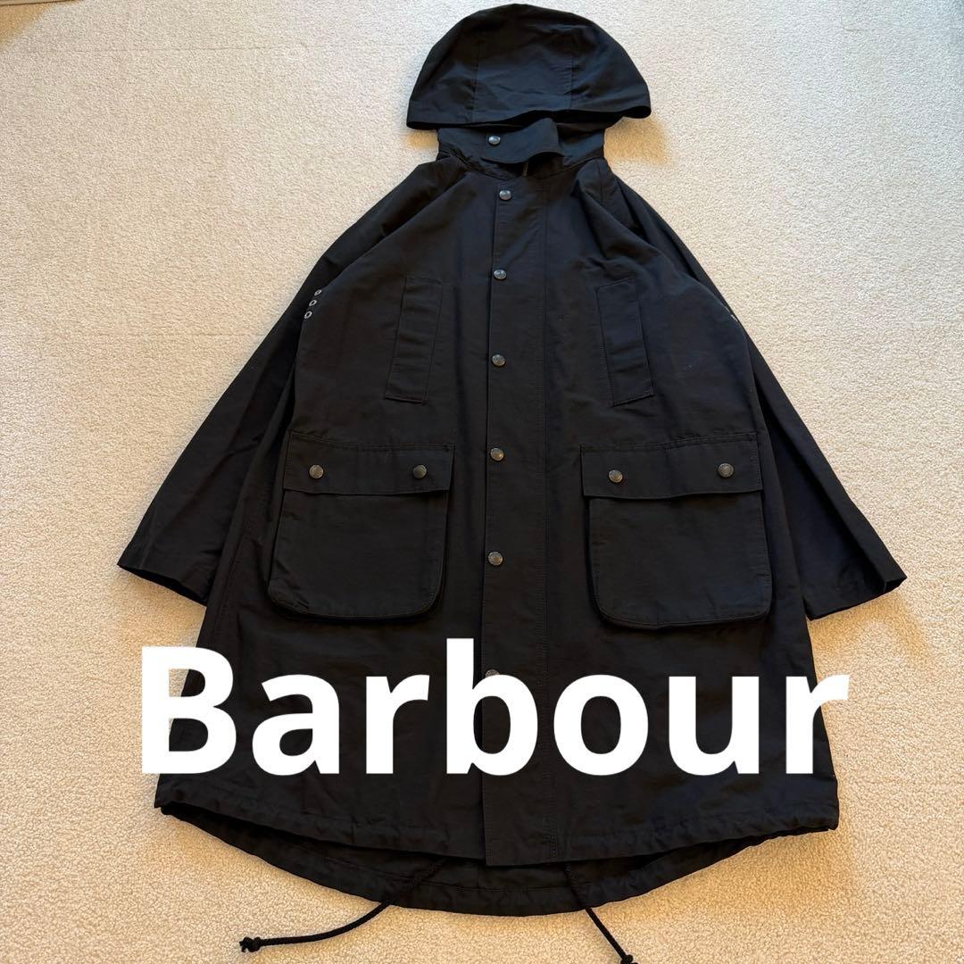 Barbour フーディーコート ブラック サイズ8 日本製