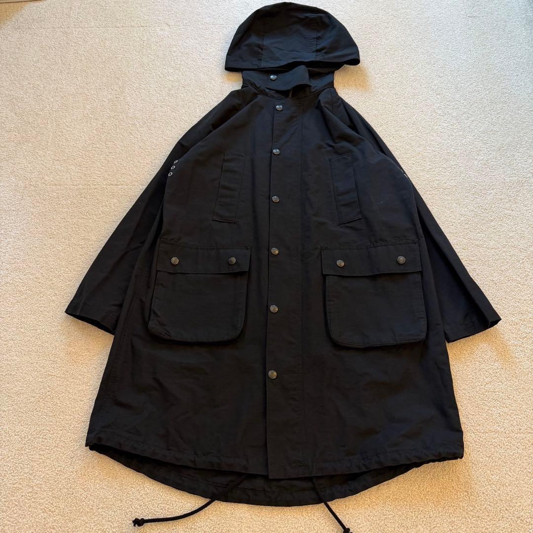 Barbour フーディーコート ブラック サイズ8 日本製